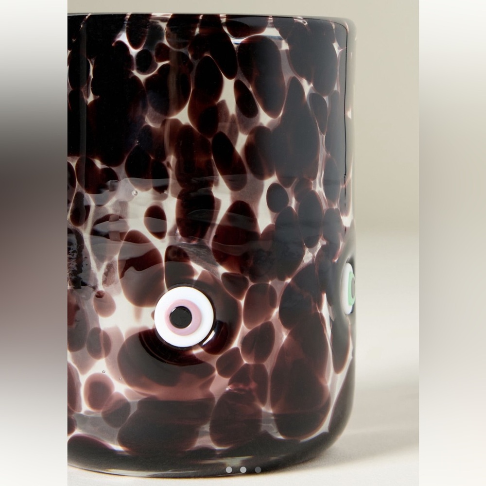 NWT Anthropologie Mystic Icon Juice Glass Tortoiseshell Glass Evil Eye SOLD OUT - Picture 3 of 5